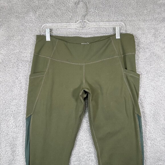 Old Navy Olive Green Leggings Plus Size 1X Workout Gym - Picture 3 of 12